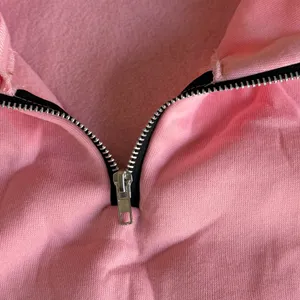 Women's Pink 1/4 Zip High Neck Sweatshirt Size Medium #260635 thumbnail 7