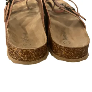 Björndal Sami Cognac Brown Strappy Cork Arch Support Slip on Sandals Sz 7 thumbnail 7