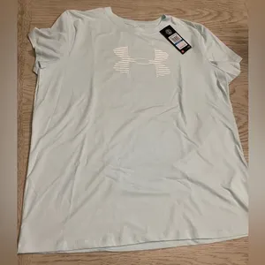 Under Armour Blue Short Sleeve Tee Moisture-Wicking Performance thumbnail 1