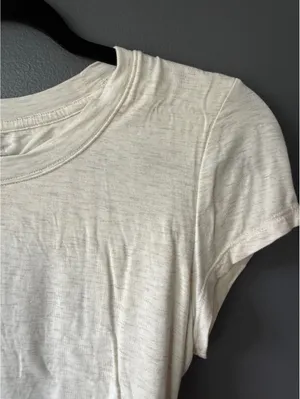 Aerie Cream Crop Top with Cut Out Back Tie Detail thumbnail 4