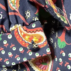 Lorch 70s Long Sleeve Paisley Blouse with Pussybow Necktie thumbnail 5