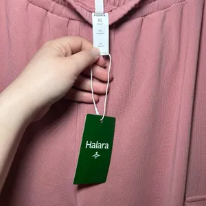 Halara High Waisted Cargo Joggers Pink Waffle Knit Elastic Waist Pants XL NEW thumbnail 3