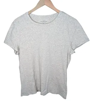 Abercrombie & Fitch Heather Gray Baby Tee A&F Essentials Womens XL thumbnail 1