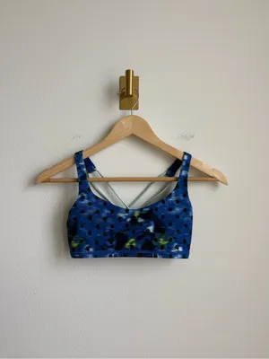 Lululemon Free to Be Wild Bra Windy Blooms Sapphire Blue Multi Size 4 thumbnail 2