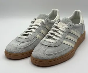 adidas Handball Spezial Womens Grey Wonder Silver Gum Sports Sneaker IF6491 Sz 9 thumbnail 1