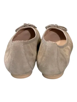 Paul Green "Super Soft" Greige Suede Bow Ballet Flats Size: UK 7 thumbnail 4