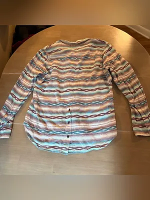 Ariat Women’s M Southwestern Stripe Western Button Down Shirt 10028698 thumbnail 3
