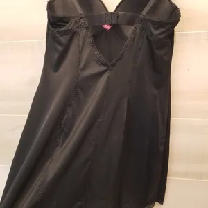 {6/M} Vintage Cosmopolitan Black Lace Trim Lingerie thumbnail 8