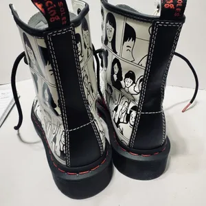 Doc Dr Martens Air Wair Lace Up Combat Boots White Women's 5 NWT Fuluki Kanai thumbnail 5