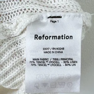 Reformation Lilac Linen Knit Top thumbnail 8