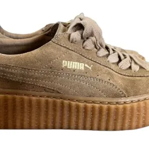 Puma Fenty by Rihanna Platform Suede Creeper with Gold Logo Womens Sz 7 Leather thumbnail 1