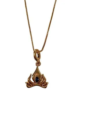 Disney Frozen 2 Elsa Crown Gold Chain Charm Necklace Handmade Etsy Princess thumbnail 1