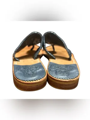 Jack Rogers Navy Leather Sandals,Size 7 thumbnail 6
