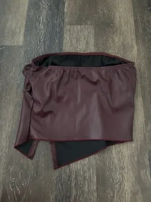leather crop top thumbnail 2