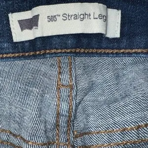 Women's Levi's 505 Straight Leg Denim‎ Medium Wash Flap Pocket Jeans Size 30x30 thumbnail 4