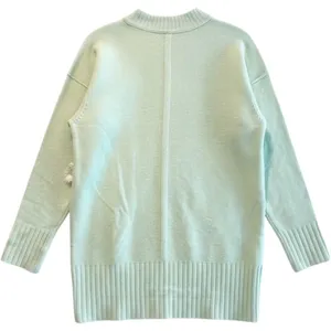 Free People Wool Ottoman Slouchy Tunic Mint Green NWOT Ribbed‎ Sweater Womens XS thumbnail 4