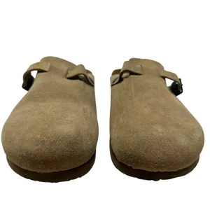 Naot Spring Clog‎ Taupe Suede Backless Tan Beige Size 41 US 10 10.5 thumbnail 3
