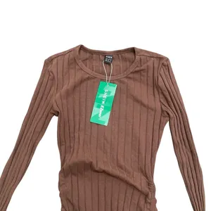 Drawstring Ruched Side Bodycon Dress in Brown, Size XS​ thumbnail 3