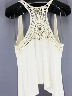 Pretty Good Boho Crochet Sweater Vest – Medium thumbnail 6