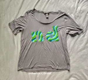 University of notre dame green blue swirl ND shirt thumbnail 3