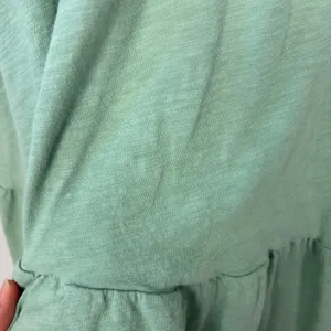 Gap T-Shirt Dress Green Crewneck Short Sleeve Tiered Skirt Side Pockets Size XS thumbnail 5