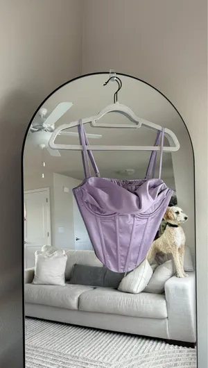 Hello Molly Purple corset top thumbnail 2