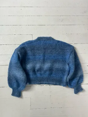 Princess Polly Blue Cropped Knit Sweater thumbnail 2