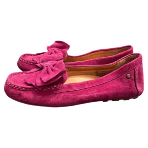 UGG Leather Fuchsia Pink Leather Bow Flats US 6 women’s thumbnail 5