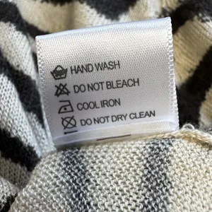 Crew Neck Lightweight Zebra‎ Print Sweater Sz S Side Zippers thumbnail 11