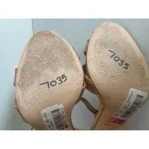 Women's Antonio‎ Melani Rose Gold Gwen’s Sandals Size 7M GUC! thumbnail 10