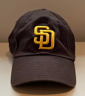 MLB San Diego Padres Black Hat with Yellow SD Logo thumbnail 1