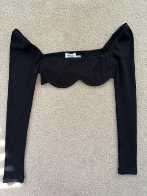 Princess Polly Becca Long Sleeve Crop Top thumbnail 1
