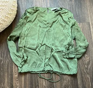 Zara Green Blouse thumbnail 1