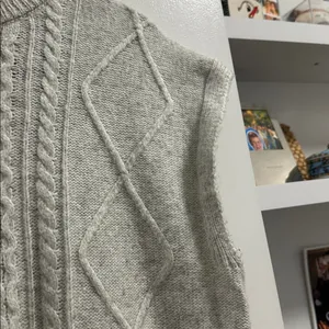 Sincerely Jules mock neck grey sweater vest thumbnail 5