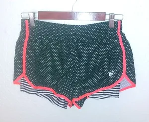 Varsity Spirit S Black Pink Sports Running Shorts thumbnail 1