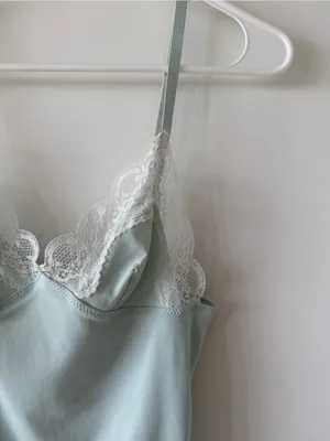 NWT Lioness Dos Fitted Cami in Pale Blue / Mint thumbnail 2