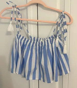 Blue and White Striped Women's Set thumbnail 1