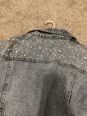 Pearl denim jacket Blue Size M thumbnail 5