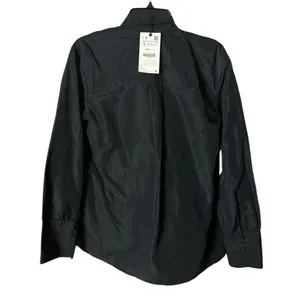 Zara Women's Black Long Sleeve Blouse Sz S NWT thumbnail 2
