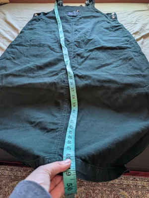 Vintage Eric Charles Overall Dress XLarge Green thumbnail 5