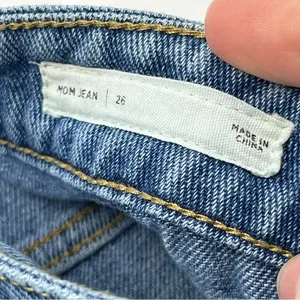 Pacsun Mom Jean Size 26 Womens Denim Blue Five Pockets 90s 80s High Waist‎ *FLAW thumbnail 4