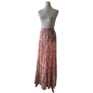 Nasty Gal Pink Floral Maxi Skirt thumbnail 2