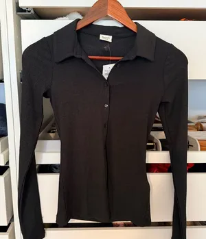 Abercrombie & Fitch Black Button-Down Shirt thumbnail 1