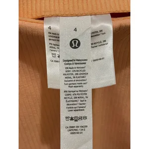 NEW Lululemon Ribbed Softstreme HR Short 2" Womens 4 Peach Bellini PCHB Shorts thumbnail 3