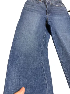 👖✨Madewell‎ Balloon Leg High Rise Crop Jeans Medium Wash Size 29✨👖 thumbnail 3