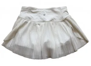 Lululemon Just Pleat It Skirt Tennis Pickleball Skort White Women's Size 2 thumbnail 1