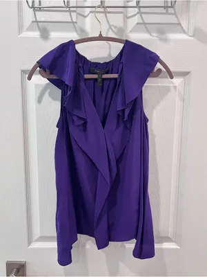 BCBG Max Azria Drea‎ Silk Blouse Size Small thumbnail 3