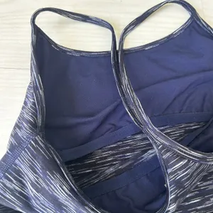 Offline by Aerie Space Dye Navy Tank Sports Bra Size Medium thumbnail 5