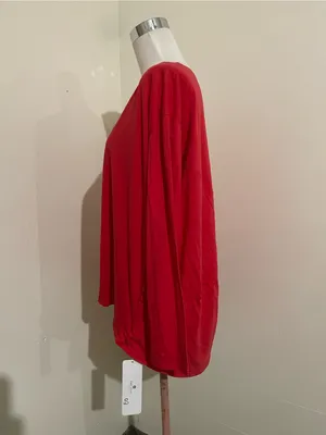 CRZ YOGA Red Long-Sleeve Boatneck Tee thumbnail 2
