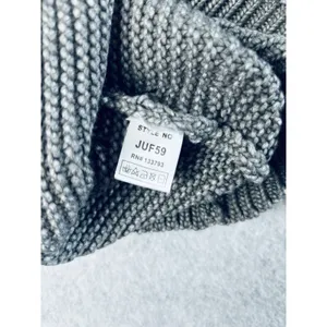 Women’s Poll Grey‎ Chunky Pullover Knit Sweater Oversized Medium Large thumbnail 5